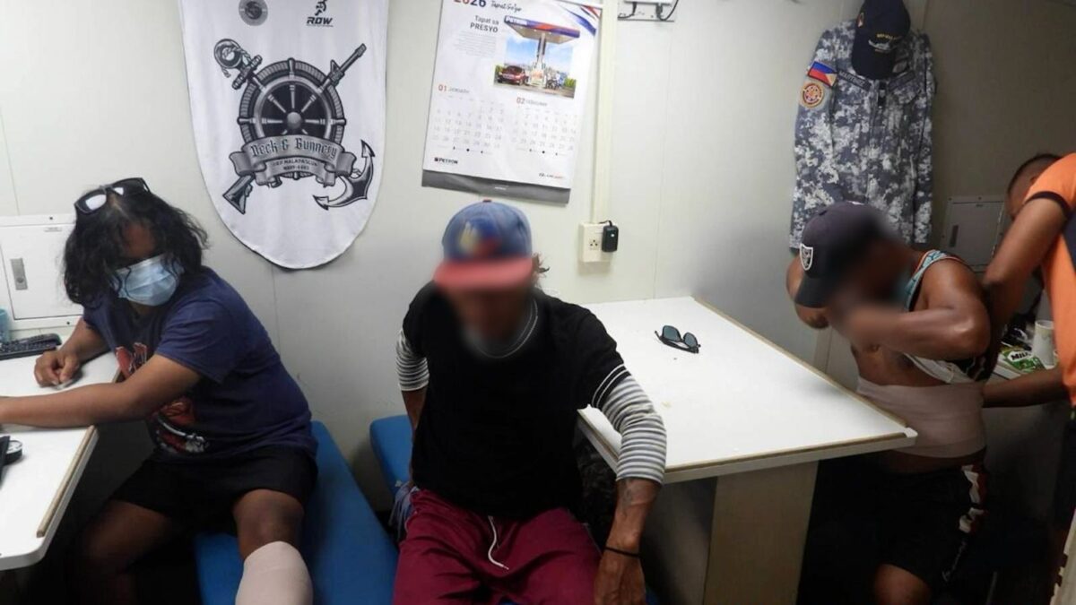 Photo shows the injuries sustained by three fishers after being harassed by Chinese vessels near Escoda Shoal on Friday. (Photo courtesy of PCG)