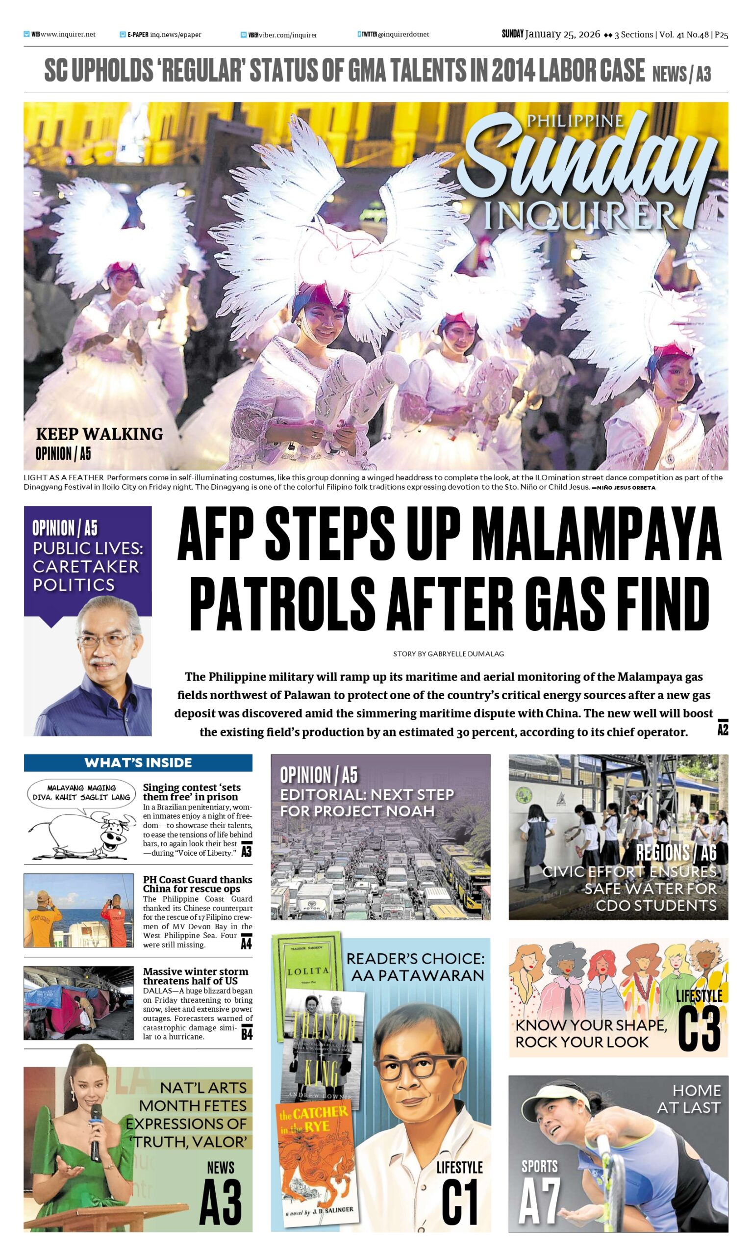 Today’s paper: January 25, 2026