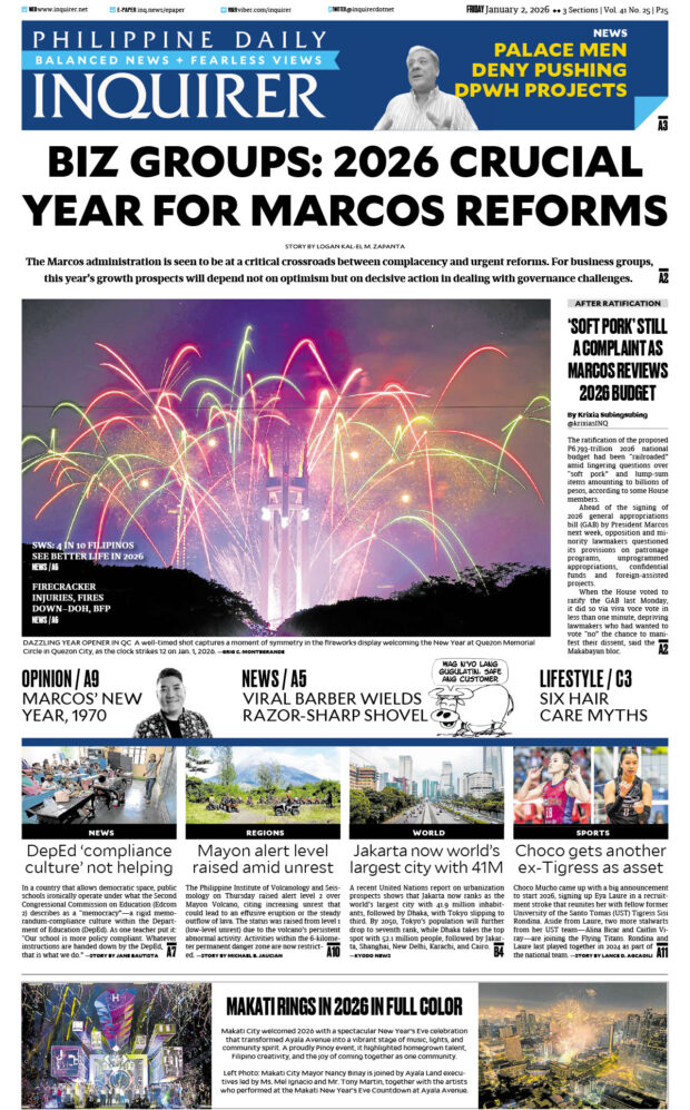 Today’s paper: January 2, 2026