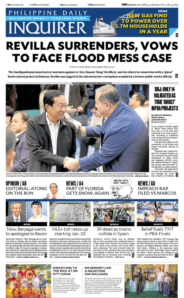 Today’s paper: January 20, 2026