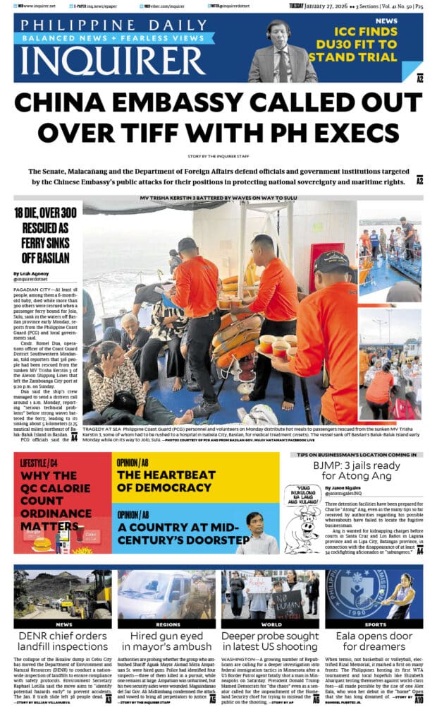 Today’s paper: January 27, 2026