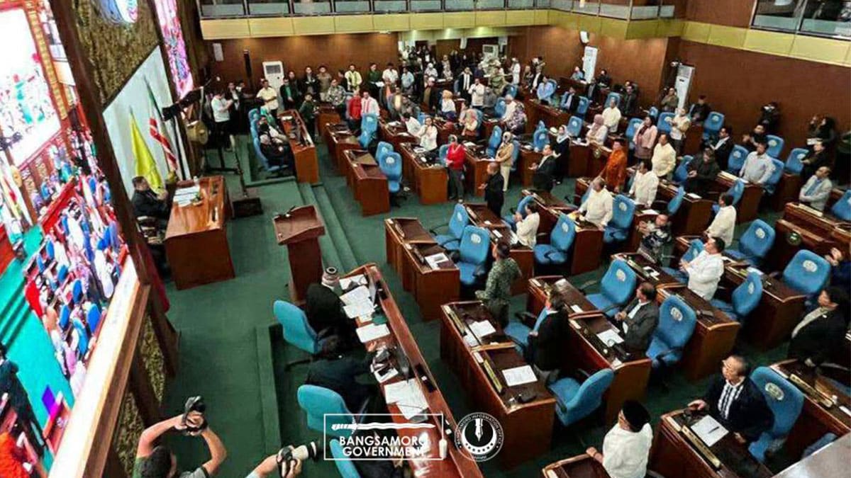 The BARMM parliament in session. — File photo
