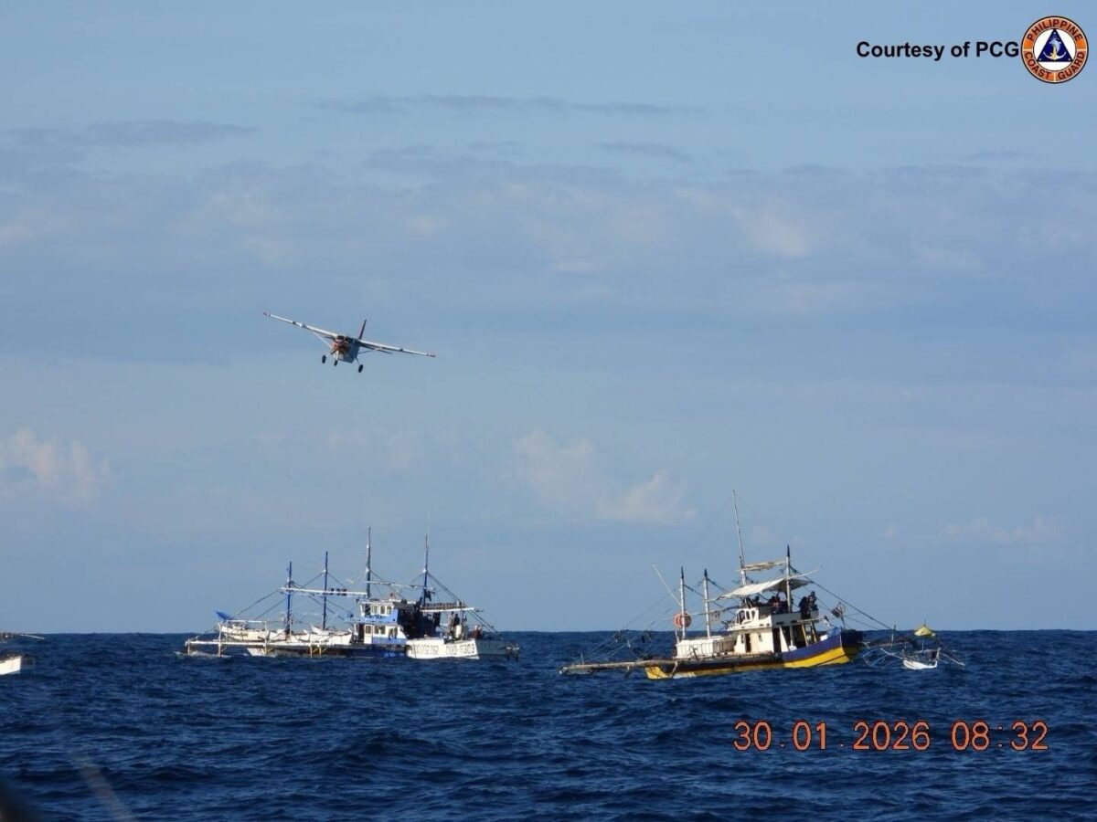 Filipino fishermen from around 50 fishing boats in the vicinity of Panatag (Scarborough) Shoal received aid during a regular humanitarian mission conducted by the Philippine Coast Guard (PCG).