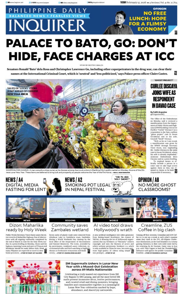 Today’s paper: February 17, 2026