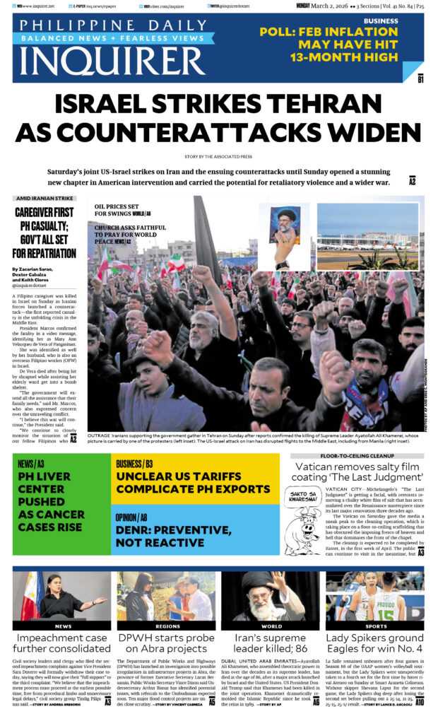Today’s paper: March 2, 2026