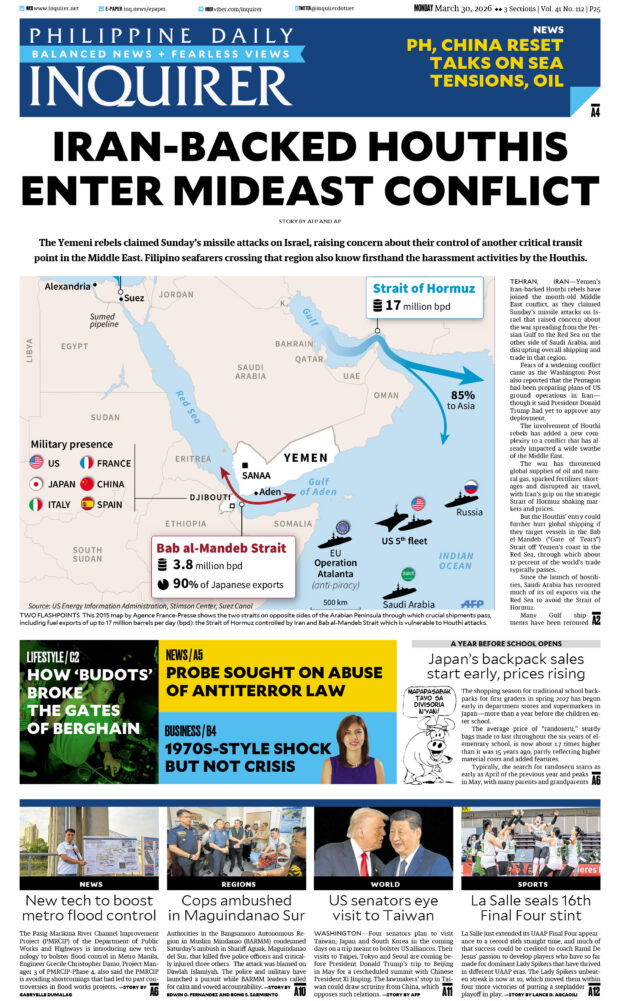 Today’s Paper: March 30, 2026