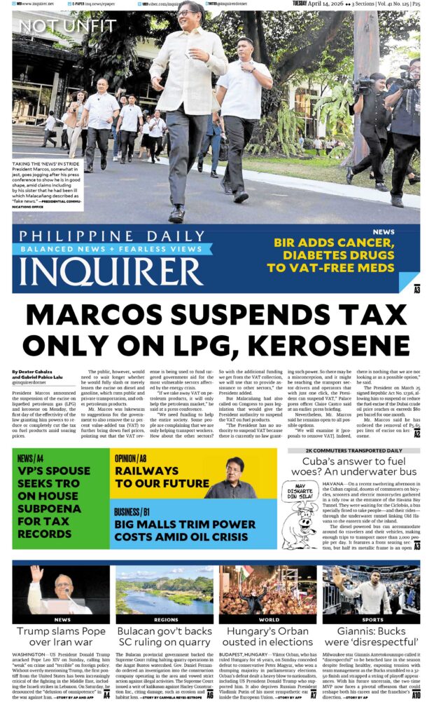 Today’s Paper: April 14, 2026