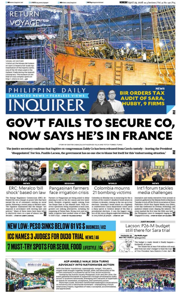 Today’s Paper: April 29, 2026