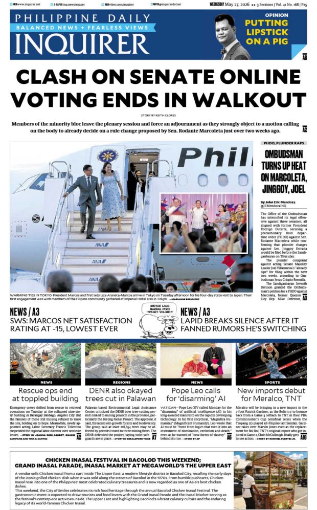 Today’s Paper: May 27, 2026