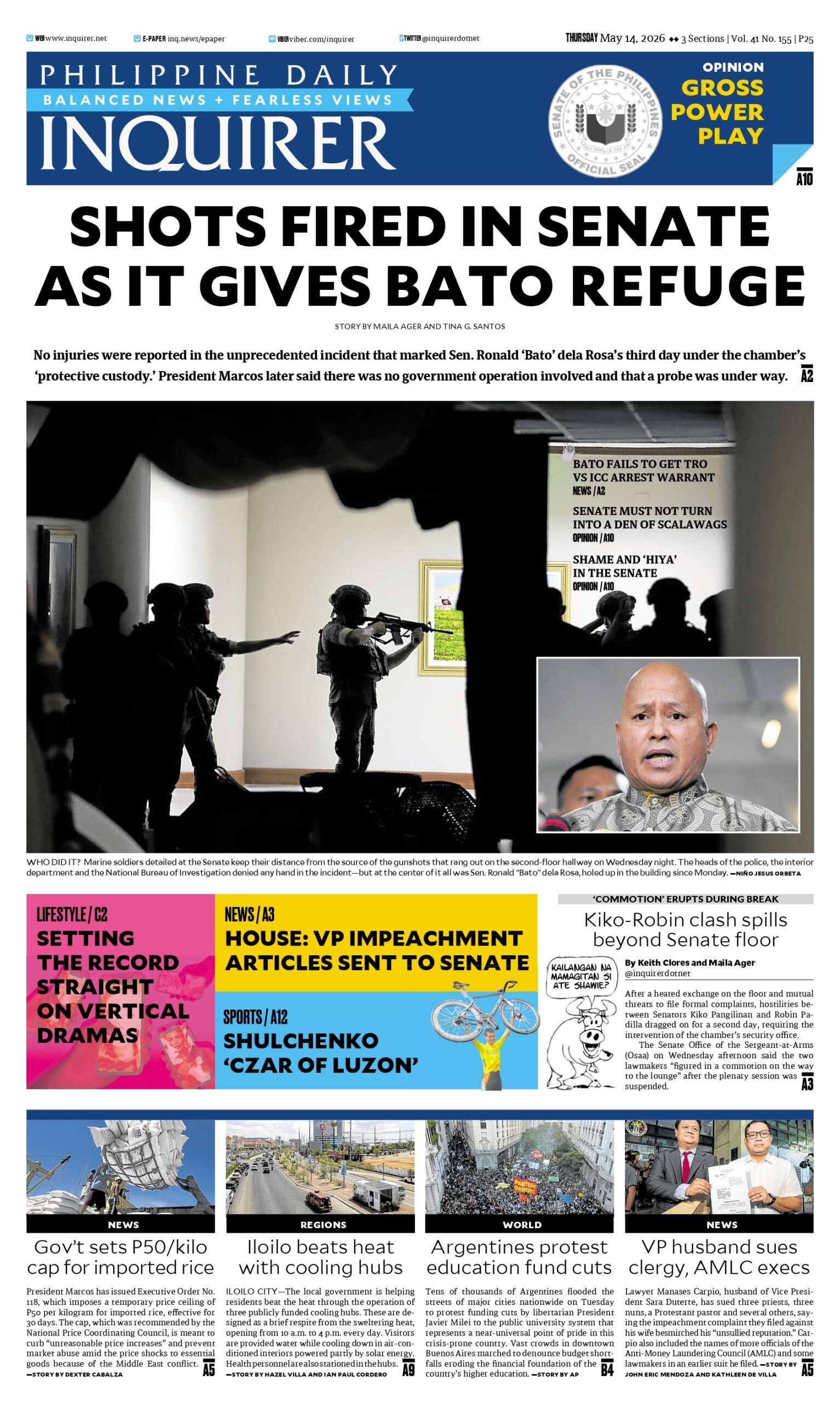 Today’s Paper: May 13, 2026
