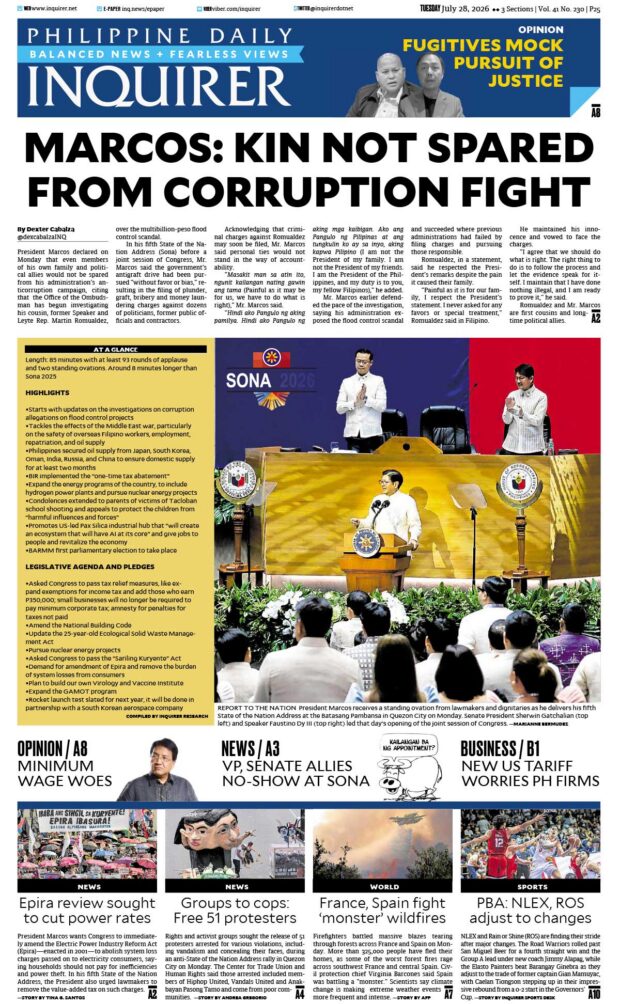 Today’s Paper: July 28, 2026