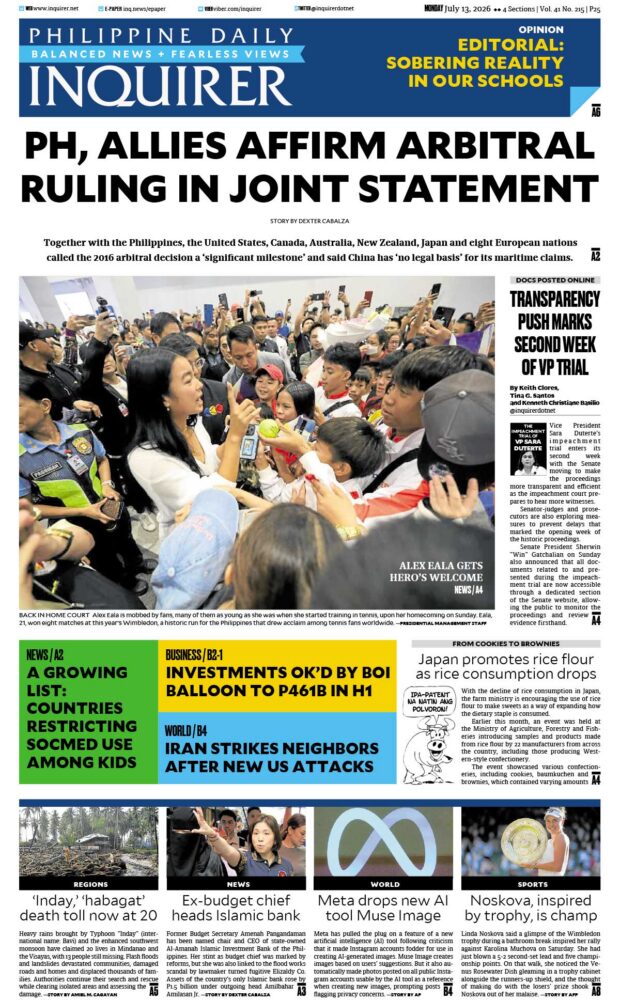 Today’s Paper: July 13, 2026