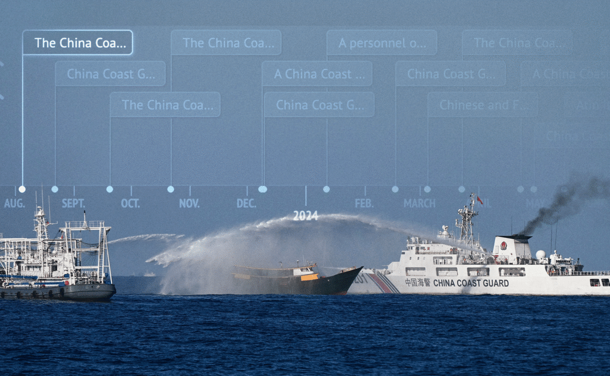 File photo. From lasers to water cannons: China’s aggression in West Philippine Sea