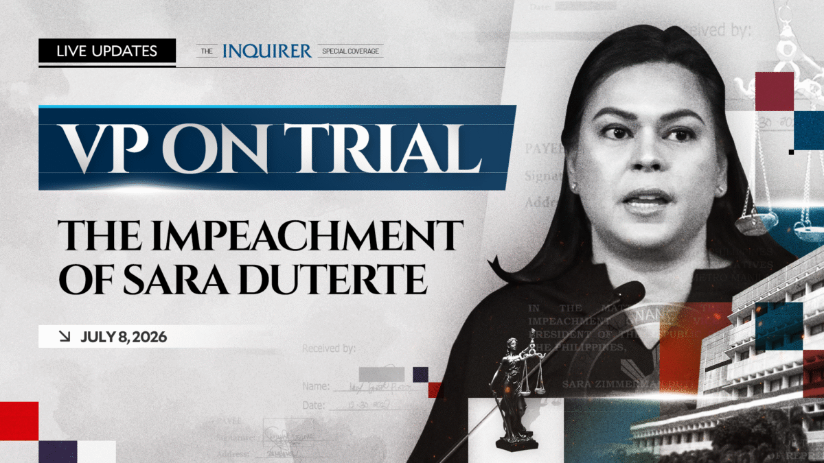 LIVE UPDATES: Impeachment trial of VP Sara Duterte | July 8, 2026