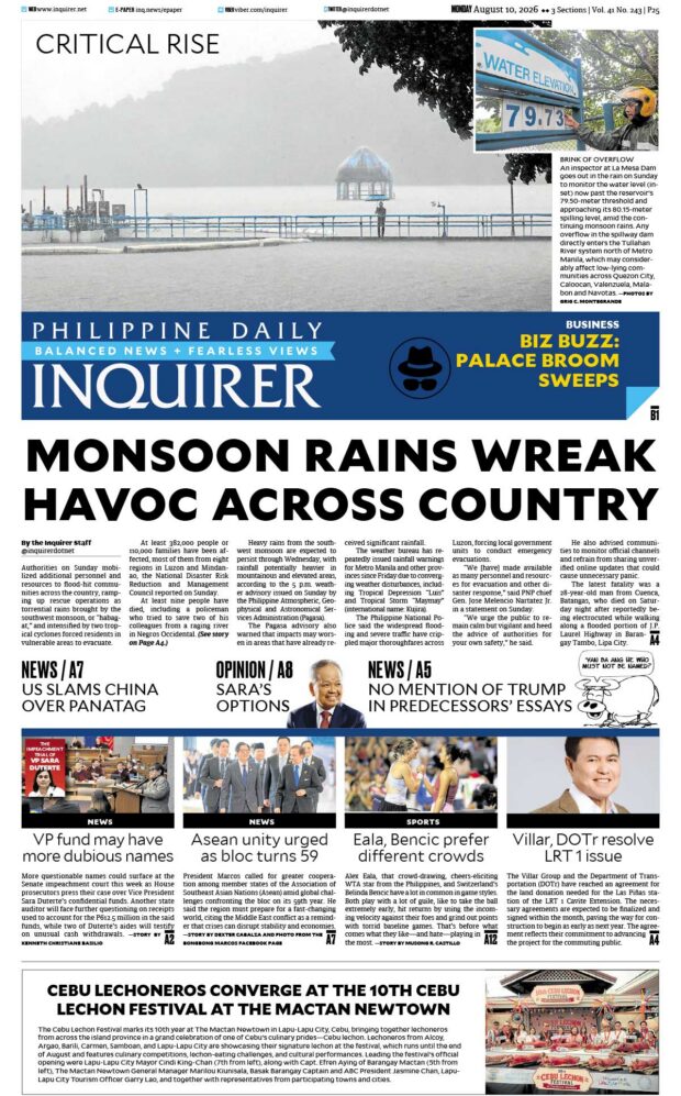 Today’s Paper: August 10, 2026