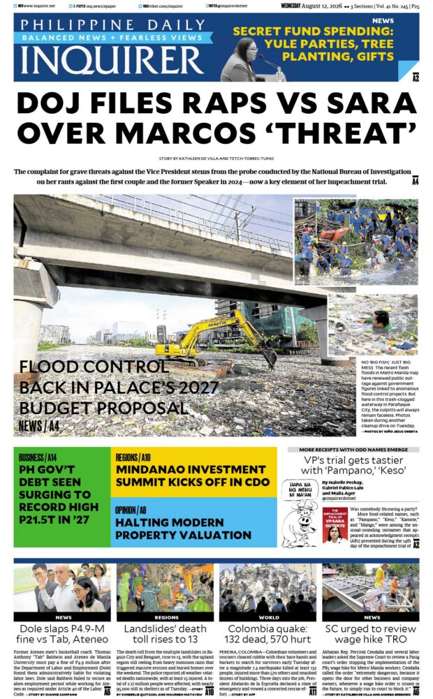 Today’s Paper: August 12, 2026
