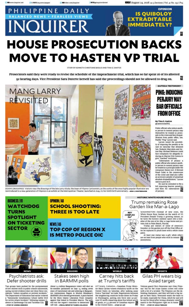 Today’s Paper: August 24, 2026