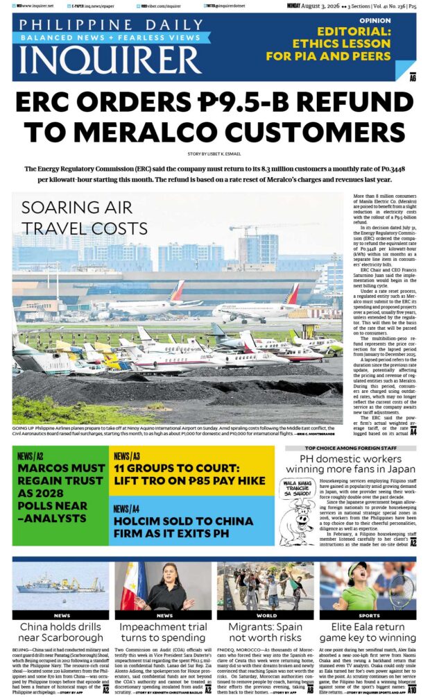 Today’s Paper: August 3, 2026
