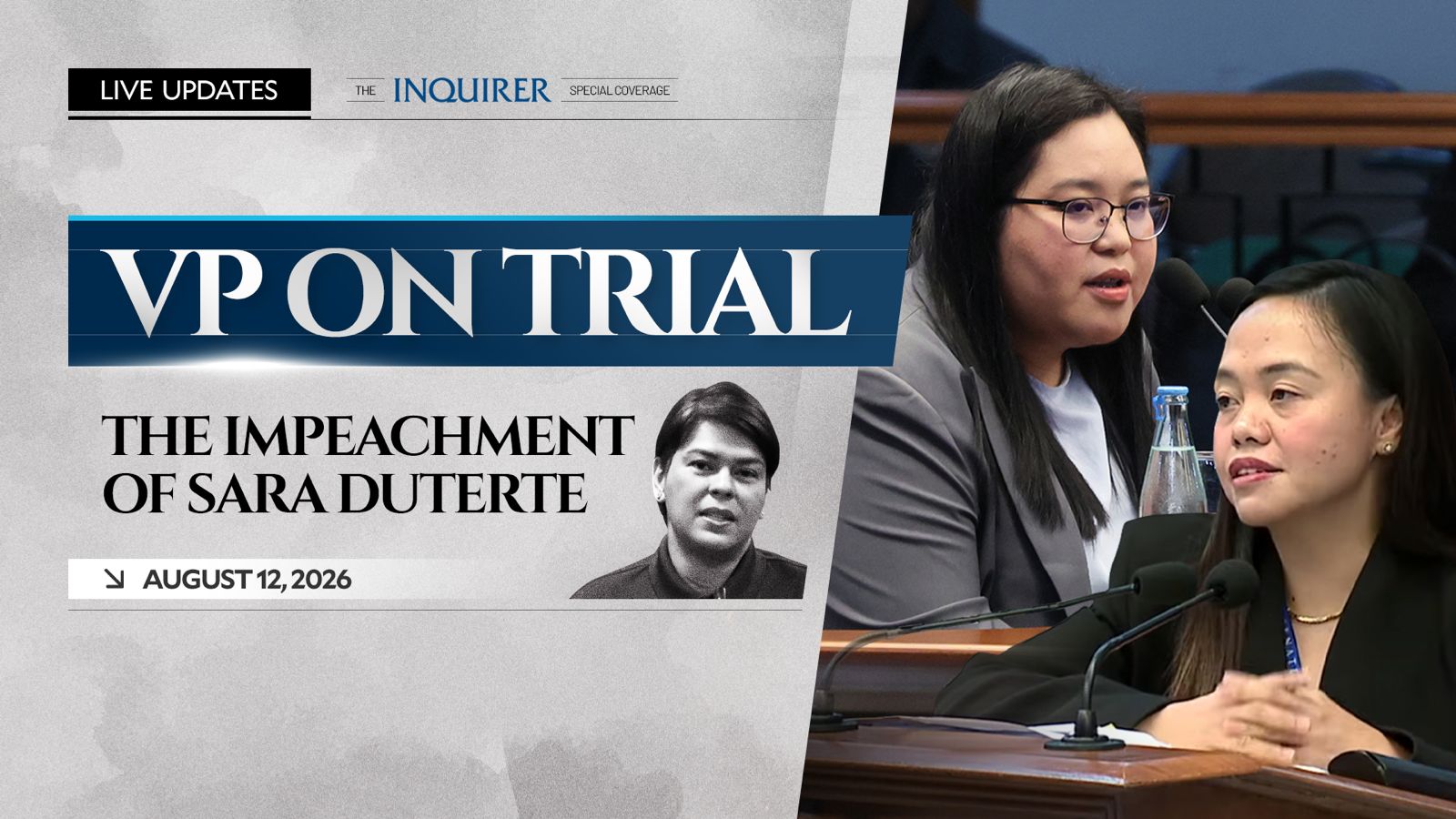 LIVE-UPDATES: Amtsenthebungsverfahren gegen Sara Duterte | 12. August 2026