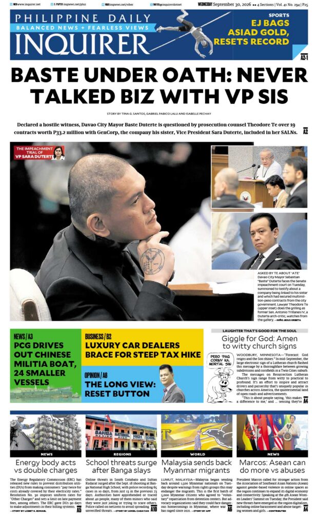 Today’s Paper: September 30, 2026