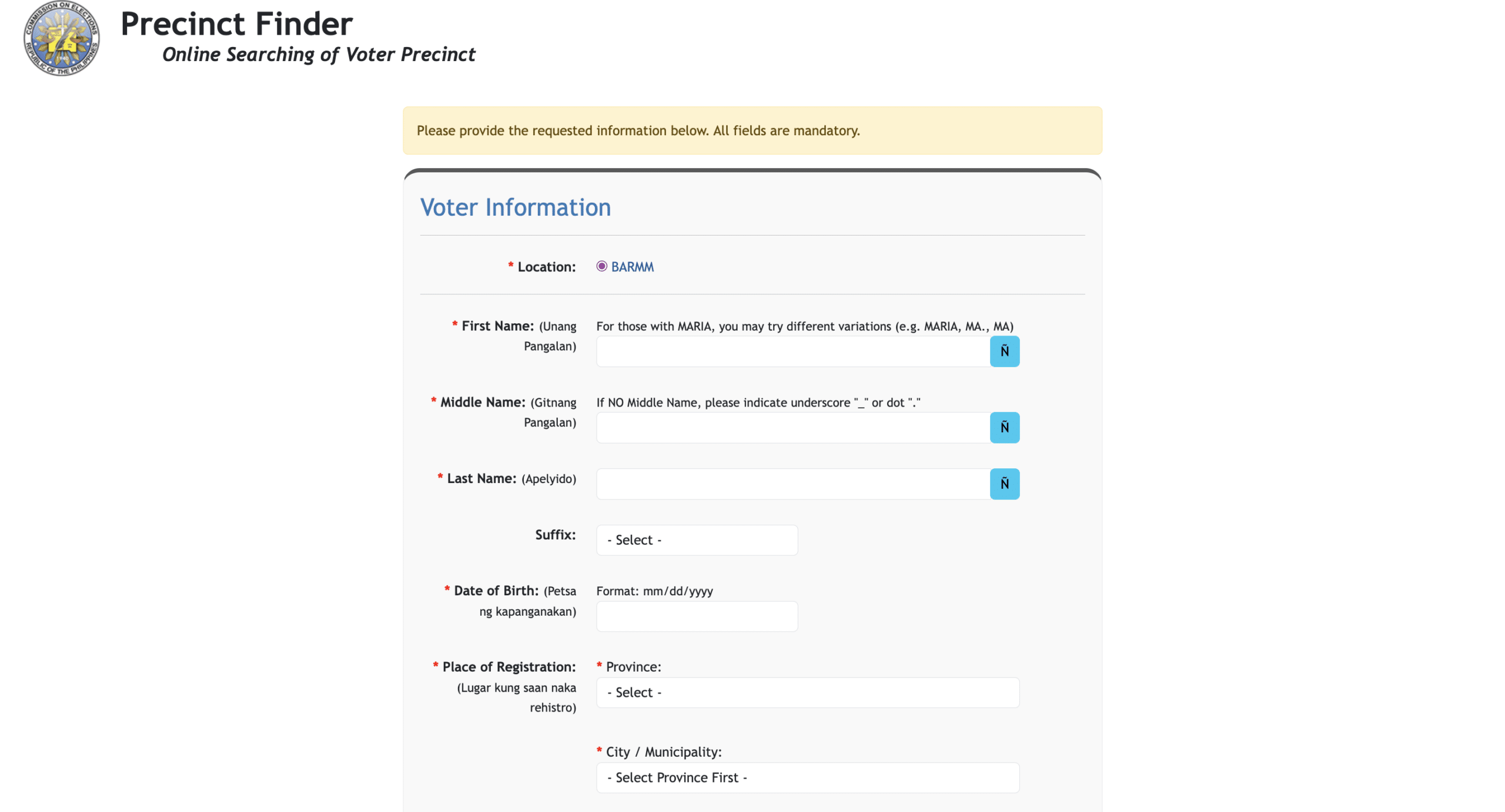 Comelec’s precinct finder for BARMM voters is now accessible