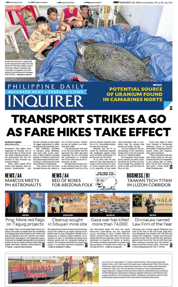 Today’s Paper: September 28, 2026