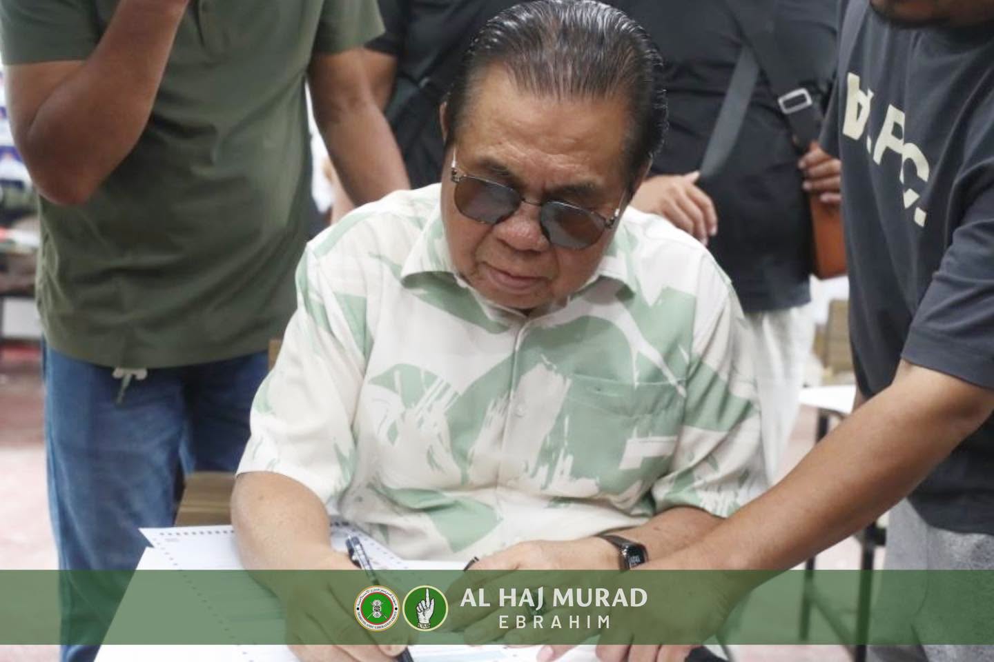 MILF chief casts votes, hopes winners will truly serve Bangsamoro