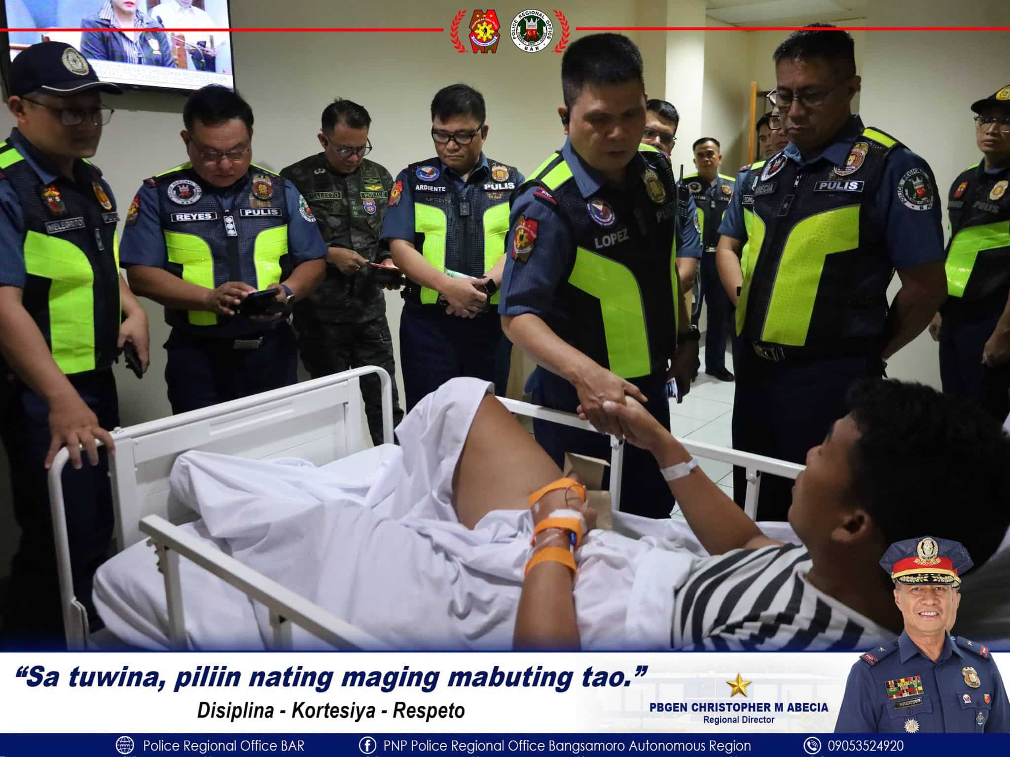 PNP honors cop wounded during BARMM elections