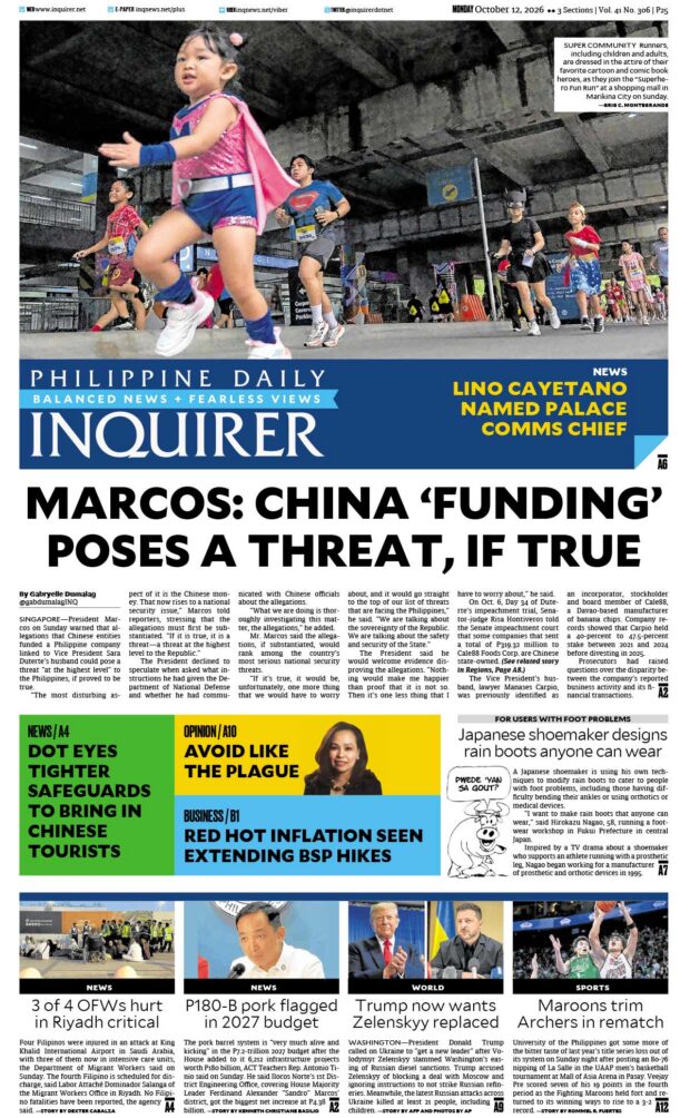 Today’s Paper: October 12, 2026