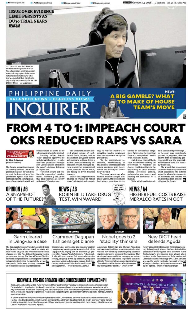 Today’s Paper: October 14, 2026