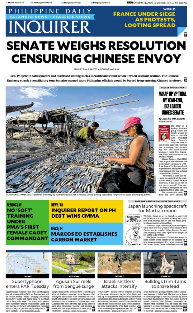 Today’s Paper: October 19, 2026