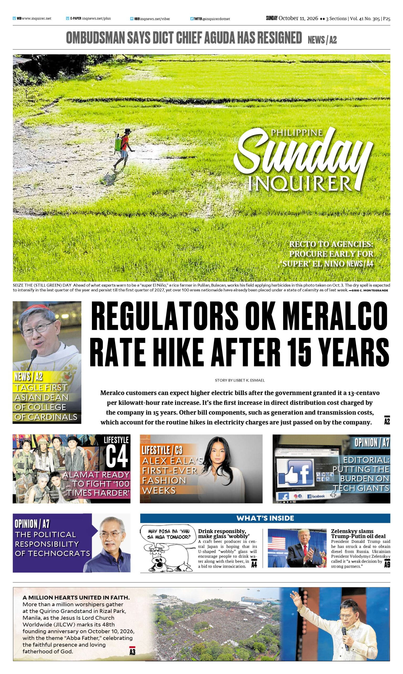 Today’s Paper: October 11, 2026