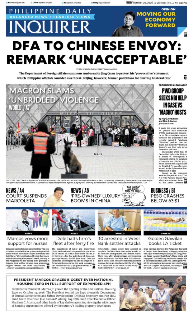 Today’s Paper: October 20, 2026