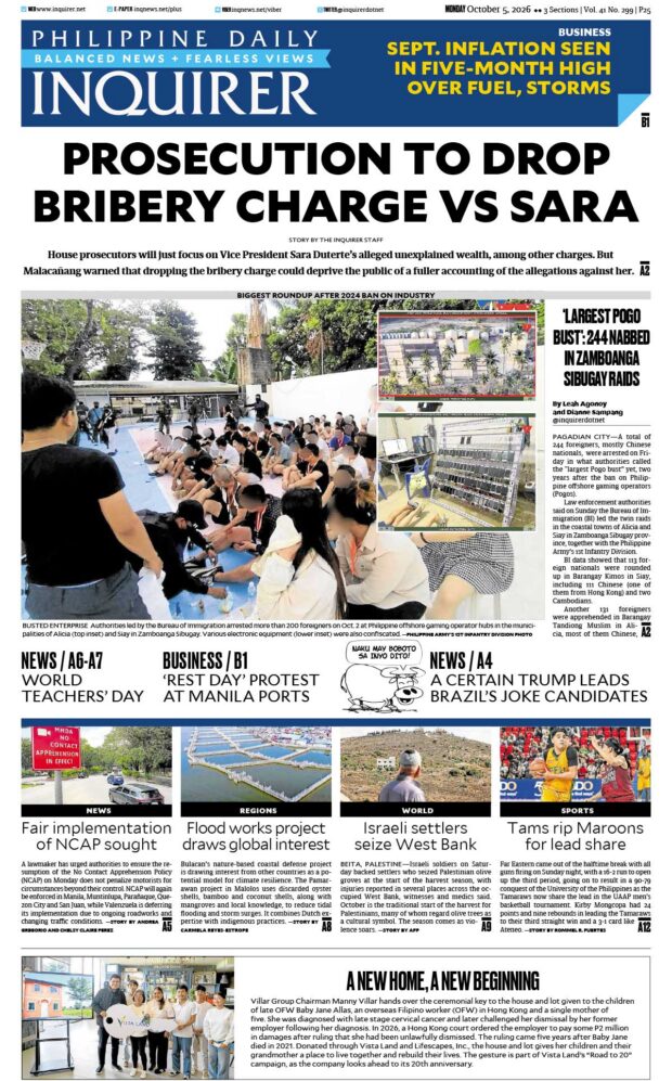 Today’s Paper: October 5, 2026