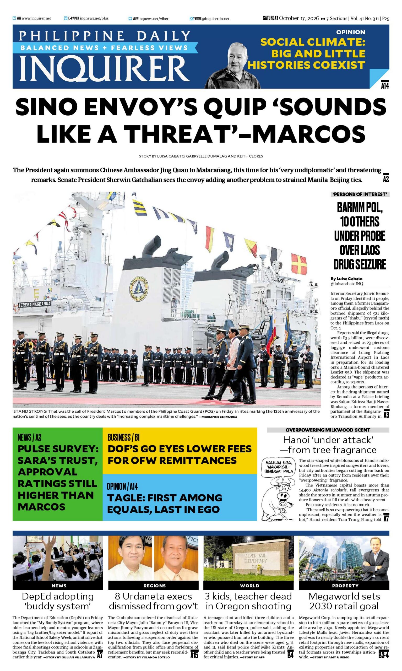 Today’s Paper: October 17, 2026
